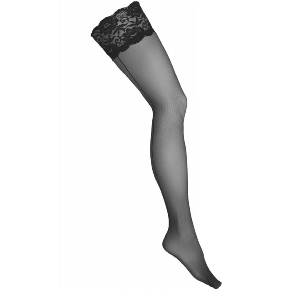 Merry See Γυναικείο ζευγάρι κάλτσες ζαρτιέρας με δαντέλα μαύρο MS2222-2