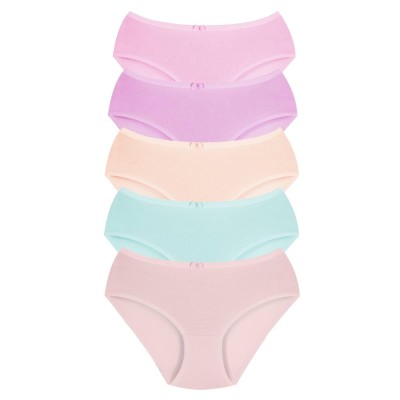 New Lilla Παιδικά βρακάκια βαμβακερά basic Ροζ/Σομόν/Λιλά/Βιζόν/Γαλάζιο 5 τεμάχια New Lilla Παιδικά βρακάκια βαμβακερά basic Ροζ/Σομόν/Λιλά/Βιζόν/Γαλάζιο 5 τεμάχια
