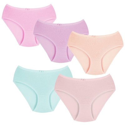 New Lilla Παιδικά βρακάκια βαμβακερά basic Ροζ/Σομόν/Λιλά/Βιζόν/Γαλάζιο 5 τεμάχια New Lilla Παιδικά βρακάκια βαμβακερά basic Ροζ/Σομόν/Λιλά/Βιζόν/Γαλάζιο 5 τεμάχια