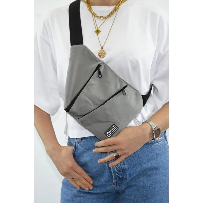 Passtell Γυναικείο Τσαντάκι Freebag Γκρι Passtell Γυναικείο Τσαντάκι Freebag Γκρι