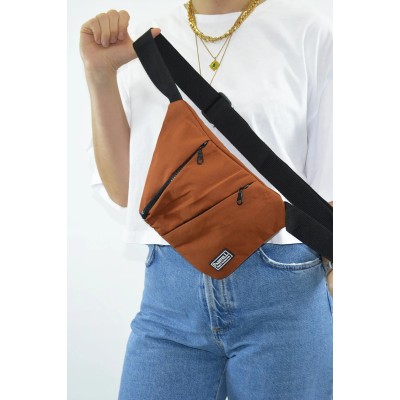 Passtell Γυναικείο Τσαντάκι Freebag Καφέ Passtell Γυναικείο Τσαντάκι Freebag Καφέ