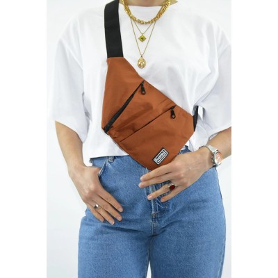 Passtell Γυναικείο Τσαντάκι Freebag Καφέ Passtell Γυναικείο Τσαντάκι Freebag Καφέ