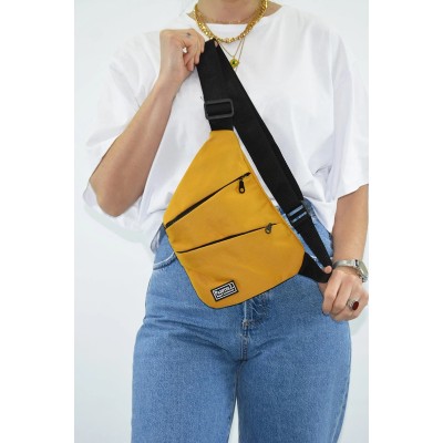 Passtell Γυναικείο Τσαντάκι Freebag Μουσταρδί Passtell Γυναικείο Τσαντάκι Freebag Μουσταρδί