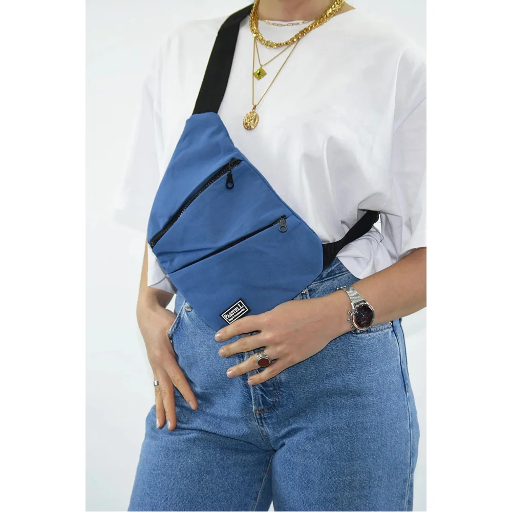 Passtell Γυναικείο Τσαντάκι Freebag μονής θήκης Μπλe SHK-U47-blue