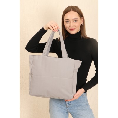 Shaka Γυναικεία τσάντα ώμου με πλαϊνές θήκες Γκρι Shaka Γυναικεία τσάντα ώμου με πλαϊνές θήκες Γκρι