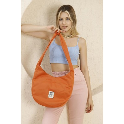 Shaka Γυναικεία Τσάντα ώμου με κόμπο στο χερούλι Πορτοκαλί Shaka Γυναικεία Τσάντα ώμου με κόμπο στο χερούλι Πορτοκαλί