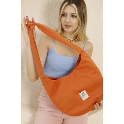 Shaka Γυναικεία Τσάντα ώμου με κόμπο στο χερούλι Πορτοκαλί Shaka Γυναικεία Τσάντα ώμου με κόμπο στο χερούλι Πορτοκαλί