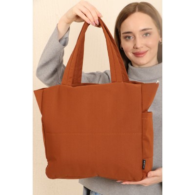 Shaka Γυναικεία τσάντα ώμου με πλαϊνές θήκες Καφέ Shaka Γυναικεία τσάντα ώμου με πλαϊνές θήκες Καφέ