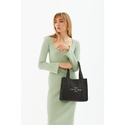 Shaka Γυναικεία Τσάντα ώμου Tote μονής θήκης Μαύρο Shaka Γυναικεία Τσάντα ώμου Tote μονής θήκης Μαύρο