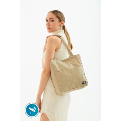 Shaka Γυναικεία Τσάντα ώμου τύπου Tote Μπεζ Shaka Γυναικεία Τσάντα ώμου τύπου Tote Μπεζ