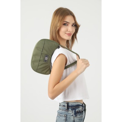Shaka Γυναικείο Τσαντάκι Ώμου με κοντό χερούλι Χακί Shaka Γυναικείο Τσαντάκι Ώμου με κοντό χερούλι Χακί