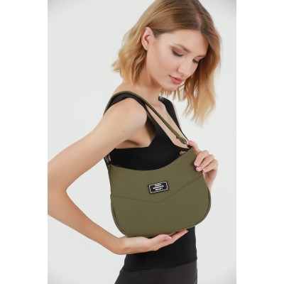 Shaka Γυναικείο Τσαντάκι Ώμου και χειρός Χακί Shaka Γυναικείο Τσαντάκι Ώμου και χειρός Χακί