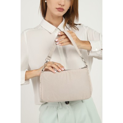 Shaka Γυναικείο Τσαντάκι Ώμου με αποσπώμενο λουρί Κρεμ Shaka Γυναικείο Τσαντάκι Ώμου με αποσπώμενο λουρί Κρεμ