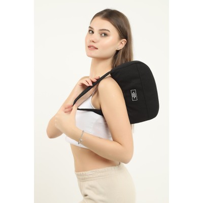 Shaka Γυναικείο Τσαντάκι Ώμου με κοντό χερούλι Μαύρο Shaka Γυναικείο Τσαντάκι Ώμου με κοντό χερούλι Μαύρο