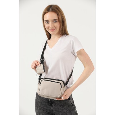 Shaka Τσαντάκι Χιαστί με θήκη για νομίσματα Κρεμ Shaka Τσαντάκι Χιαστί με θήκη για νομίσματα Κρεμ