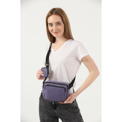 Shaka Τσαντάκι Χιαστί με θήκη για νομίσματα Λιλά Shaka Τσαντάκι Χιαστί με θήκη για νομίσματα Λιλά