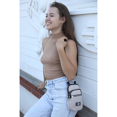 Shaka Τσαντάκι Χιαστί με αποσπώμενο λουράκι Μπεζ Shaka Τσαντάκι Χιαστί με αποσπώμενο λουράκι Μπεζ