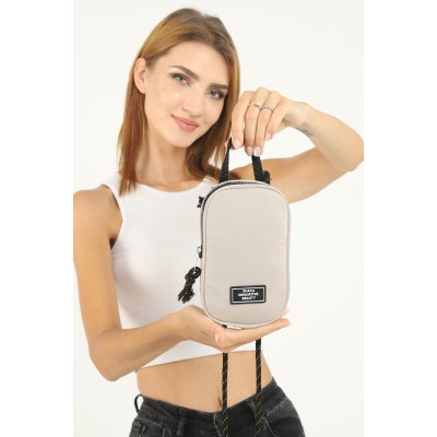 Shaka mini Τσάντα Χιαστί με λουράκι από σχοινί Κρεμ Shaka mini Τσάντα Χιαστί με λουράκι από σχοινί Κρεμ