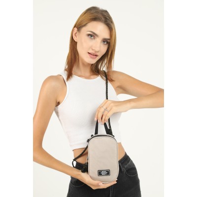 Shaka mini Τσάντα Χιαστί με λουράκι από σχοινί Κρεμ Shaka mini Τσάντα Χιαστί με λουράκι από σχοινί Κρεμ