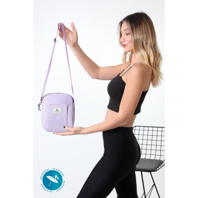 Shaka υφασμάτινη mini Τσάντα Χιαστί μονής θήκης Λιλά Shaka υφασμάτινη mini Τσάντα Χιαστί μονής θήκης Λιλά