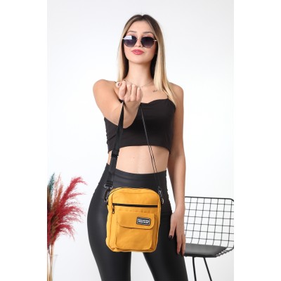 Shaka mini Τσάντα ταχυδρόμου χιαστί μονής θήκης Μουσταρδί Shaka mini Τσάντα ταχυδρόμου χιαστί μονής θήκης Μουσταρδί