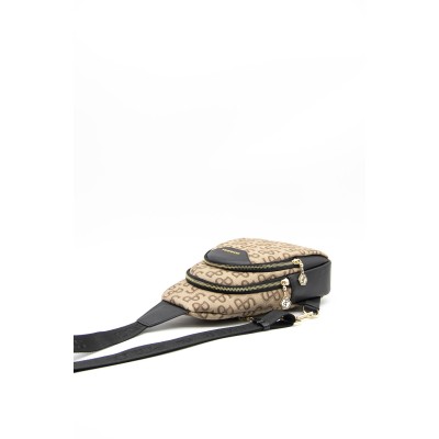 Silver Polo Βιζόν Γυναικεία Τσάντα Freebag με δύο θήκες