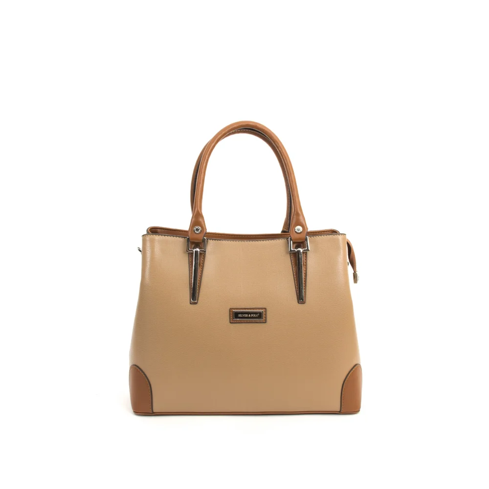 Silver Polo Camel Ταμπά Γυναικεία Τσάντα χειρός με τρεις θήκες SP667-5 Silver Polo Camel Ταμπά Γυναικεία Τσάντα χειρός με τρεις θήκες SP667-5