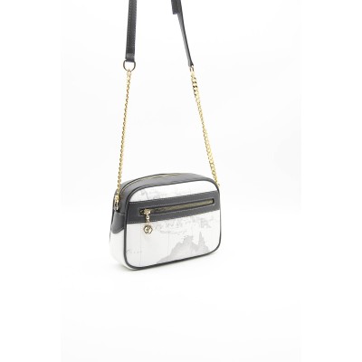 Silver Polo Λευκή Γυναικεία Tσάντα χιαστί μονής θήκης με λουράκι αλυσίδα Silver Polo Λευκή Γυναικεία Tσάντα χιαστί μονής θήκης με λουράκι αλυσίδα