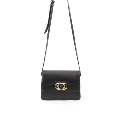 Silver Polo Μαύρο Γυναικεία Τσάντα Χιαστί με τρεις θήκες