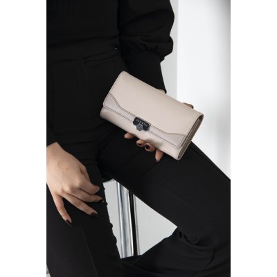 Silver Polo Μπεζ Γυναικείο Πορτοφόλι & Θήκη για Κάρτες με τέσσερις θήκες Silver Polo Μπεζ Γυναικείο Πορτοφόλι & Θήκη για Κάρτες με τέσσερις θήκες