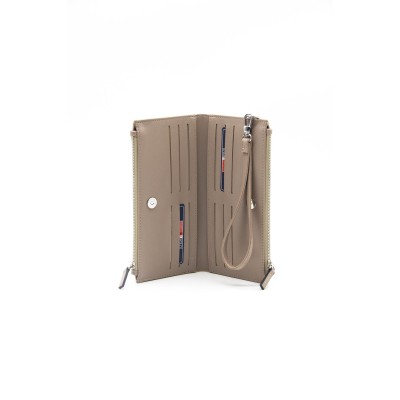 Silver Polo Μπεζ Γυναικείο Πορτοφόλι & Θήκη Κάρτας με λουράκι χειρός Silver Polo Μπεζ Γυναικείο Πορτοφόλι & Θήκη Κάρτας με λουράκι χειρός