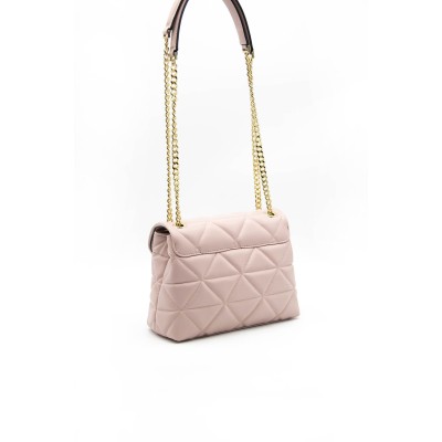 Silver Polo Πούδρας Γυναικεία τσάντα χιαστί με λουράκι αλυσίδα Silver Polo Πούδρας Γυναικεία τσάντα χιαστί με λουράκι αλυσίδα