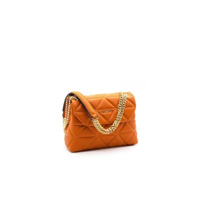 Silver Polo Πορτοκαλί Γυναικεία τσάντα χιαστί με λουράκι αλυσίδα Silver Polo Πορτοκαλί Γυναικεία τσάντα χιαστί με λουράκι αλυσίδα