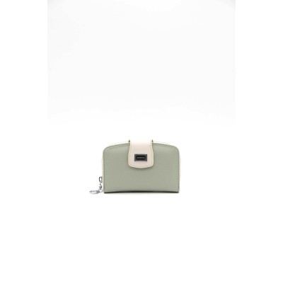 Silver Polo Πράσινο της Ελιάς Γυναικείο Πορτοφόλι & Θήκη για κάρτες με μαγνητικό κούμπωμα
