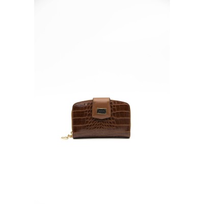 Silver Polo Ταμπά Γυναικείο Πορτοφόλι & Θήκη για κάρτες με Στάμπα κροκόδειλο και με μαγνητικό κούμπωμα Silver Polo Ταμπά Γυναικείο Πορτοφόλι & Θήκη για κάρτες με Στάμπα κροκόδειλο και με μαγνητικό κούμπωμα