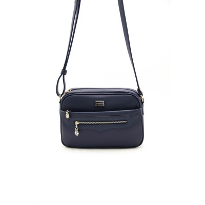 Silver Polo Μπλε Γυναικεία Τσάντα χιαστί μονής θήκης